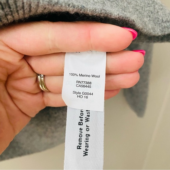Madewell Lace-Up Pullover Sweater Gray Sz XXS - Picture 7 of 9